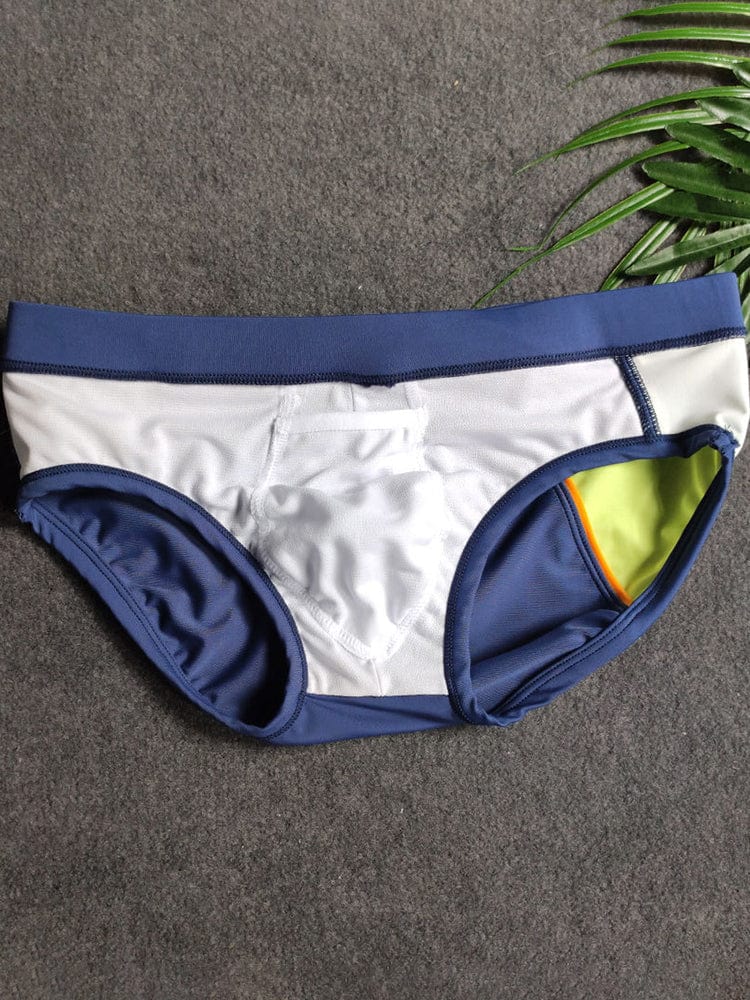 menaful Men's Summer Underwear With Sponge Pad Swim Briefs