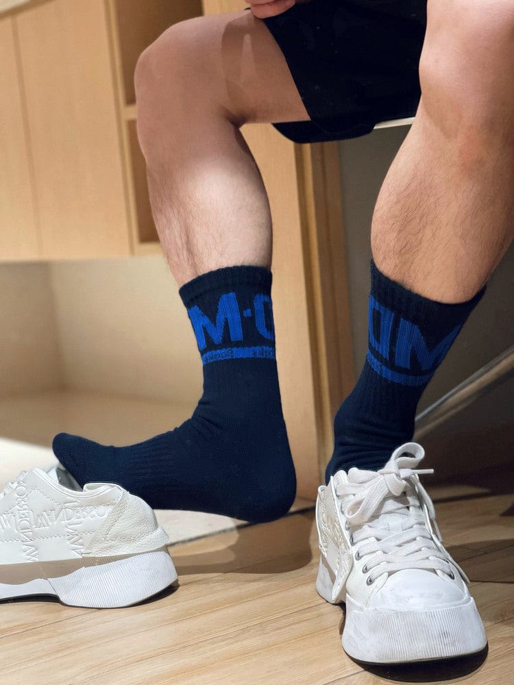 menaful Men's Thickened Cotton Sports Letter Socks