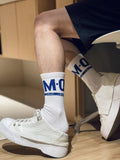 menaful Men's Thickened Cotton Sports Letter Socks