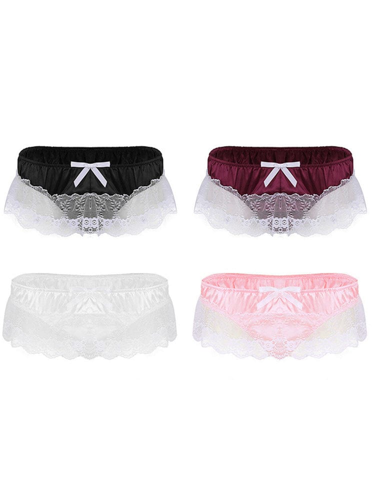 menaful Mens Lace Spandex T Thong