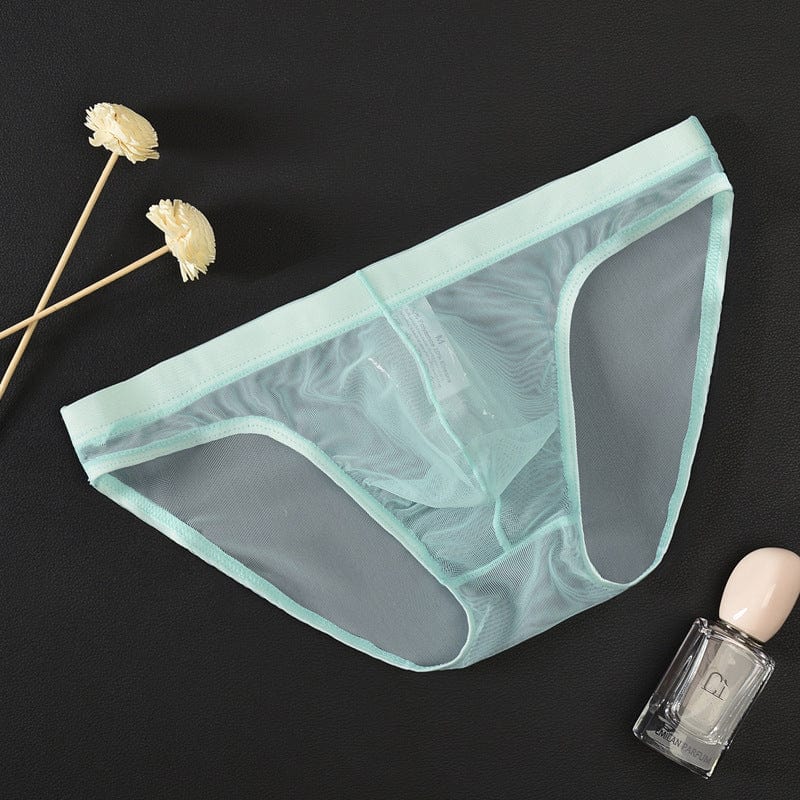 menaful Mesh Low Waist Sexy Pouch Bag Briefs