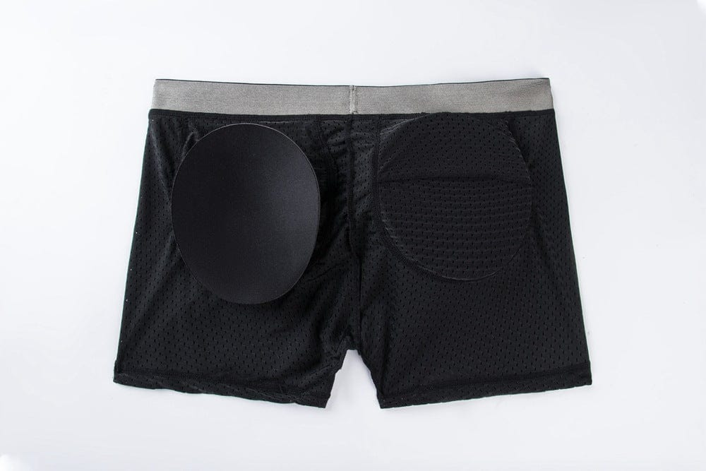 menaful Mesh Padded Sponge Hip Lift Men's Boxer Briefs