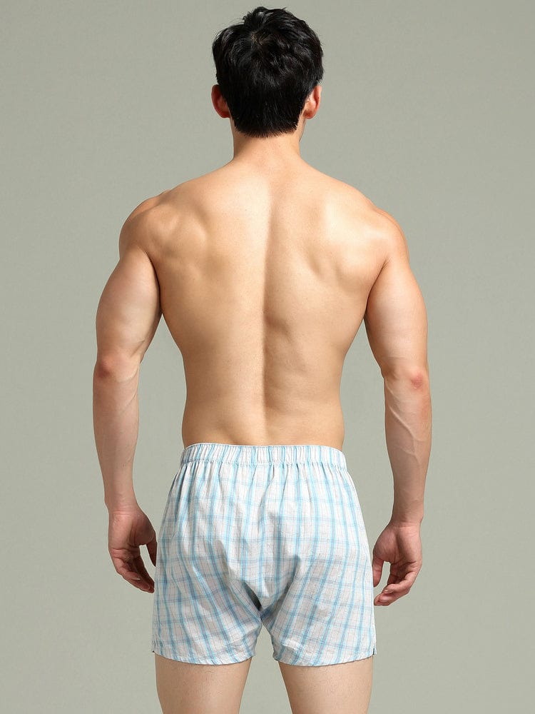 menaful Multi-color Checkered Cotton Shorts