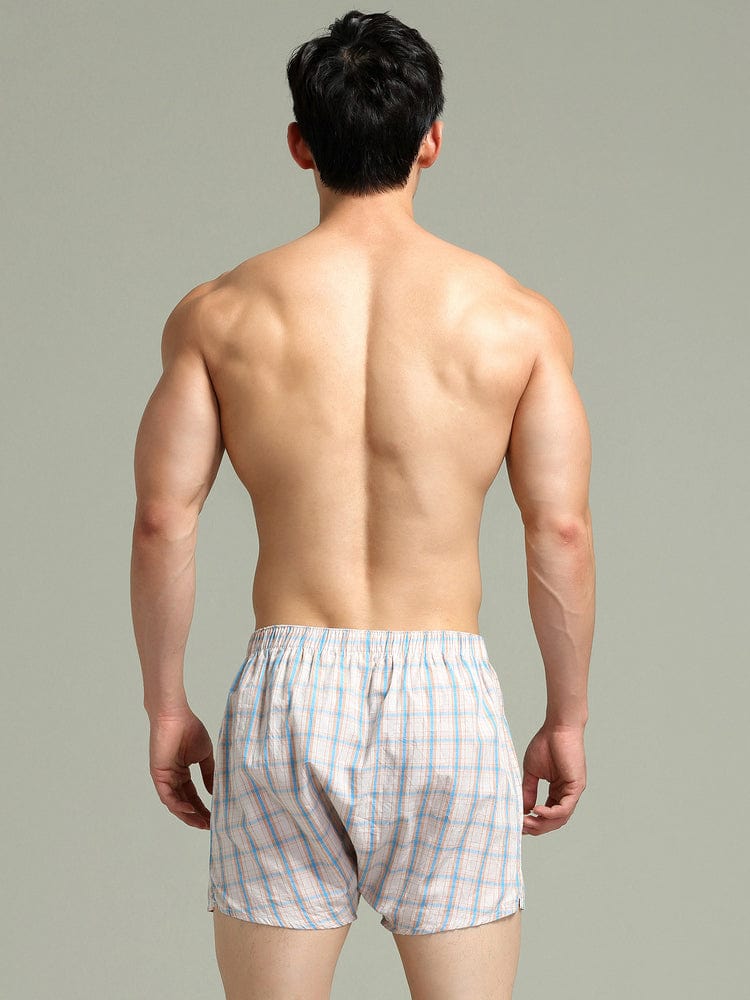 menaful Multi-color Checkered Cotton Shorts