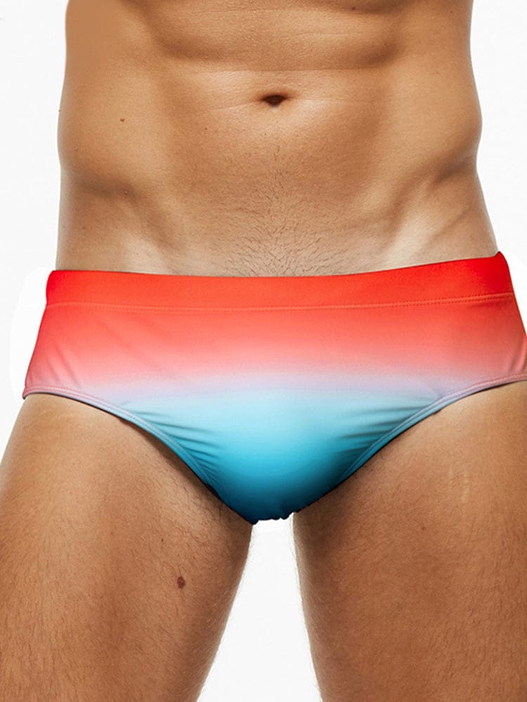 menaful Multicolor / M Solid Color Printed Men's Swim Briefs