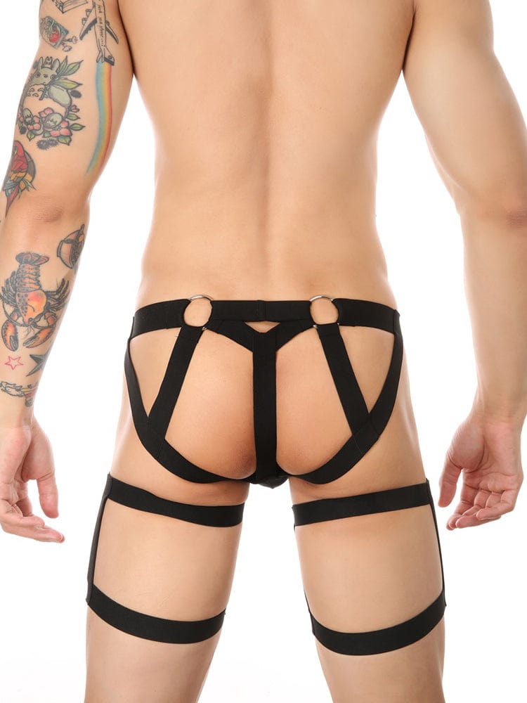 menaful Nightclub Stage Leg Restraint Belt Temptation Thong