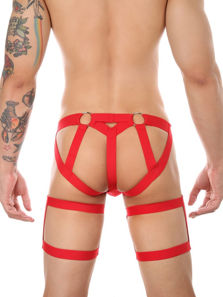 menaful Nightclub Stage Leg Restraint Belt Temptation Thong