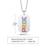 Menaful™ onesize Rainbow Pride Necklace PPN-063