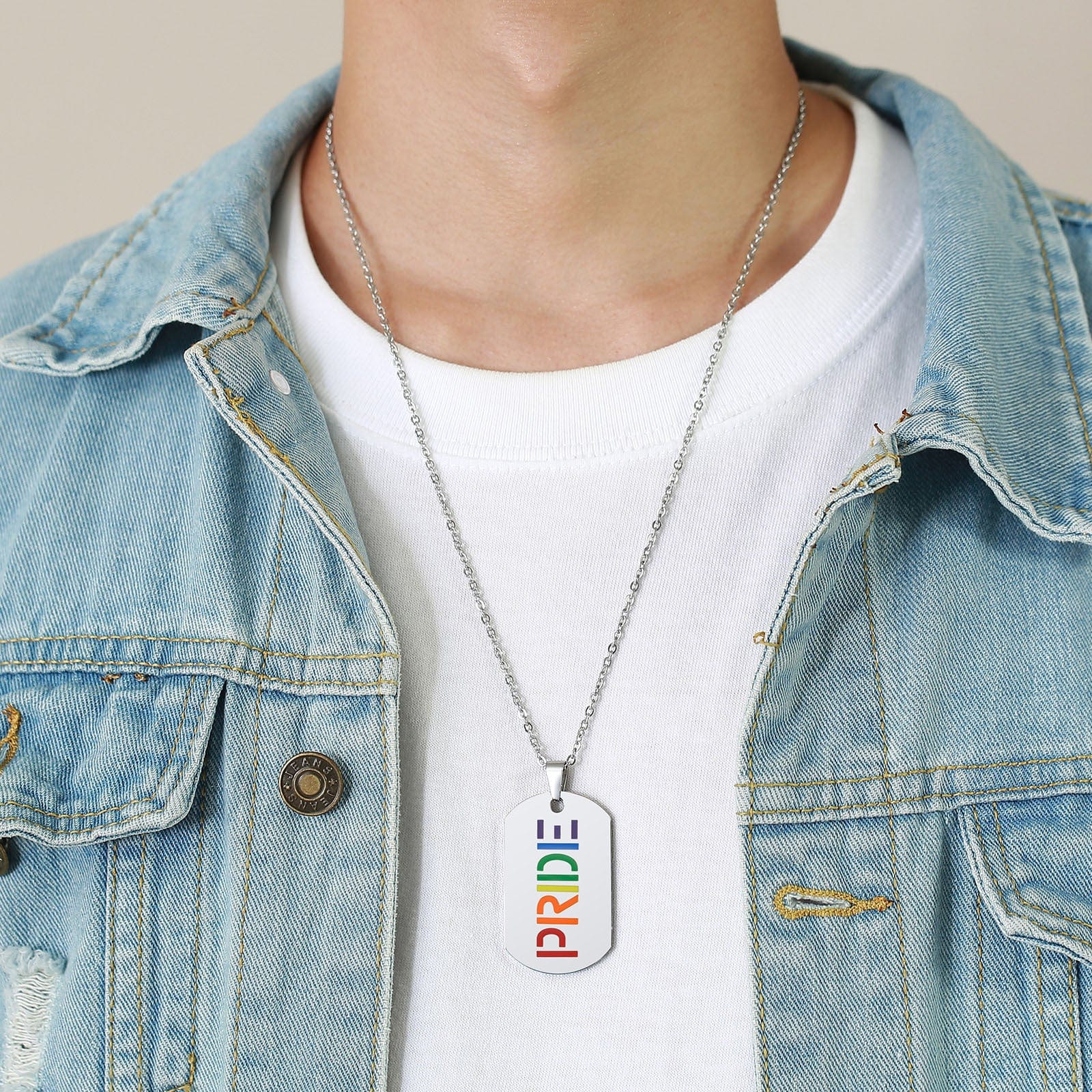 Menaful™ onesize Rainbow Pride Necklace PPN-063