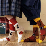 Menaful™ onesize Two Pairs of Christmas Cartoon Cotton Socks