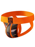 menaful Orange / M Men's Camo Mesh Sexy Thong