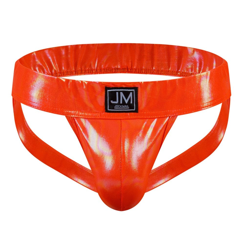 Menaful™ orange / M Men's Faux Leather Sexy Thong