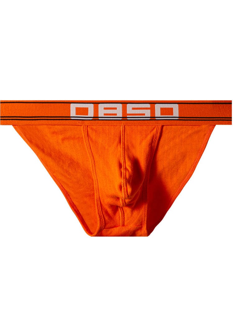 menaful Orange / M Men's Sports High Cut Briefs