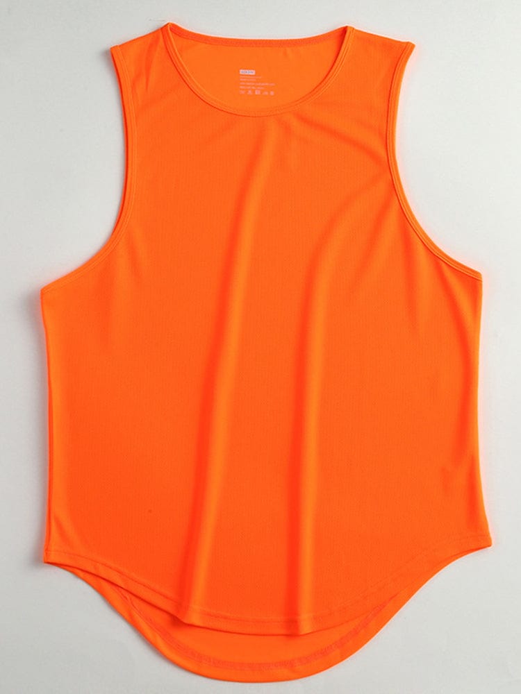 menaful Orange / M Men's Summer Quick Dry Sports Vest