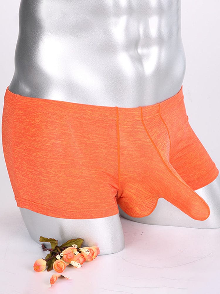 menaful Orange / M Sexy Poly Cotton Elephant Nose Boxer