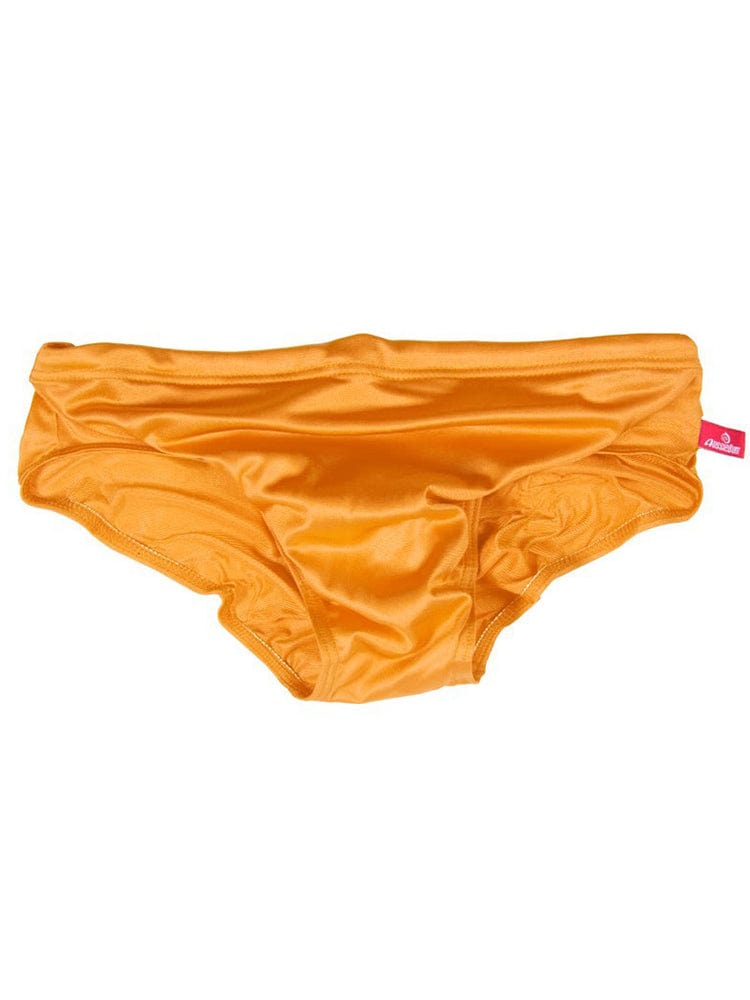 menaful Orange / S Transparent Swim Briefs