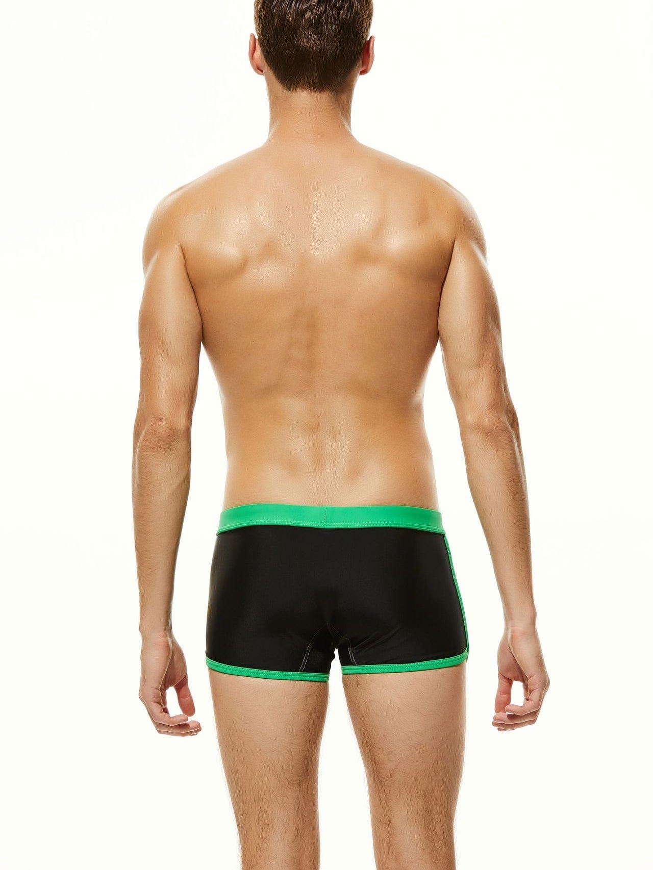 menaful Oversized Nylon Boxer Swim Trunks