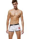 menaful Oversized Nylon Boxer Swim Trunks