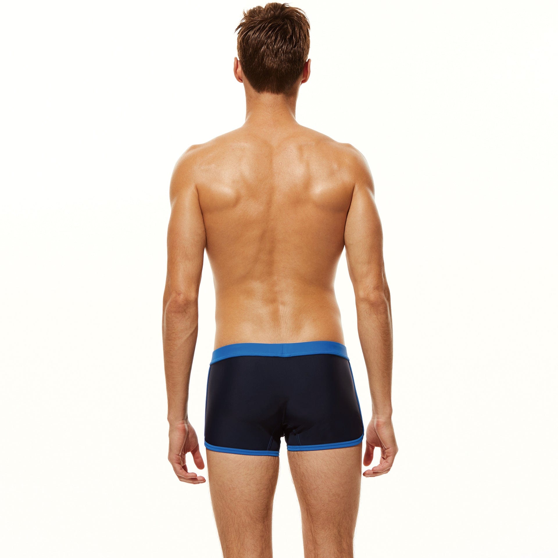 menaful Oversized Nylon Boxer Swim Trunks