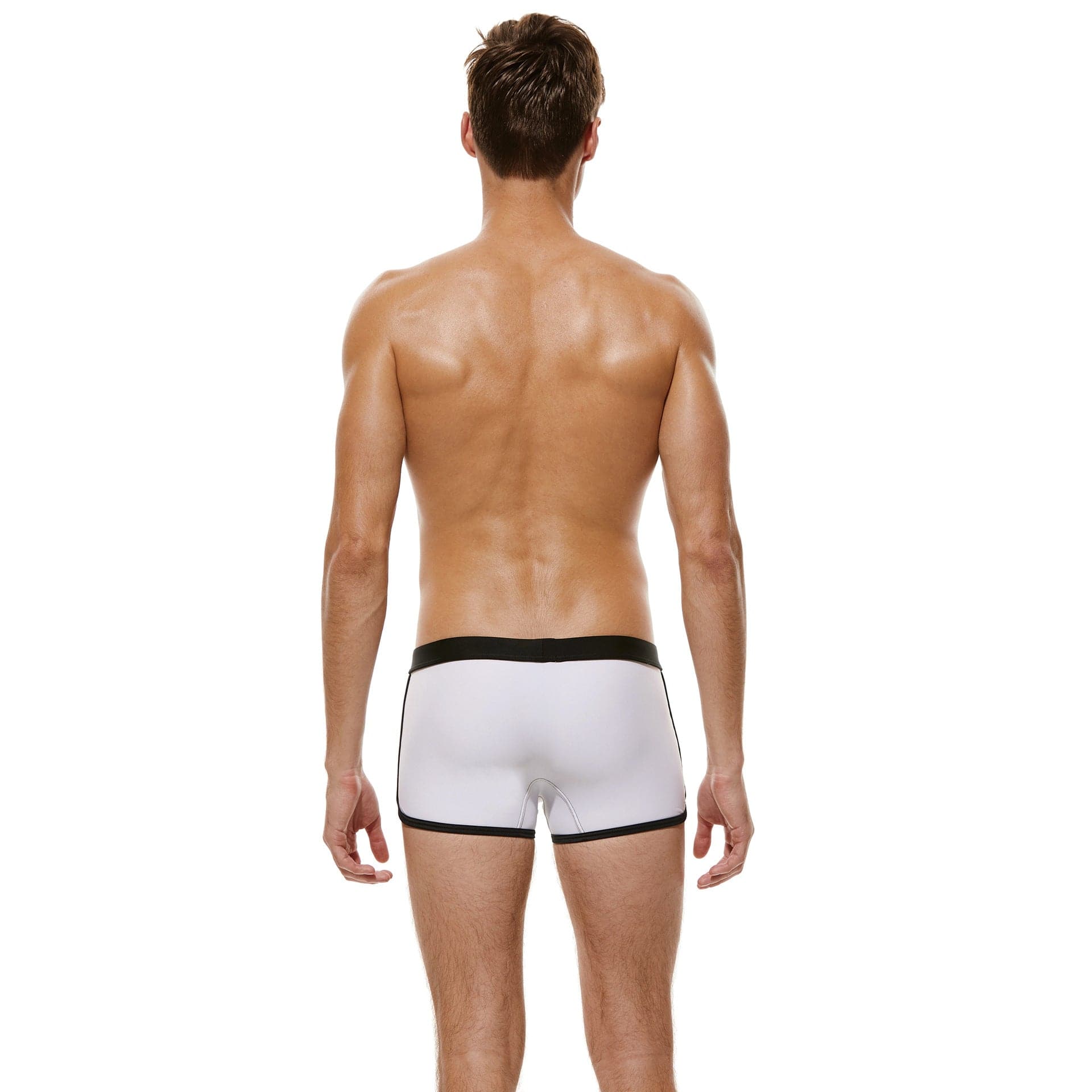 menaful Oversized Nylon Boxer Swim Trunks