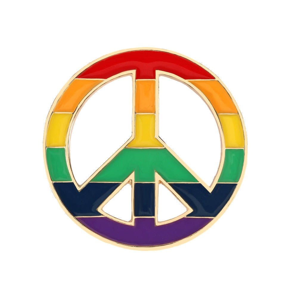 Menaful™ peace Creative Rainbow Chest Pin