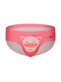 menaful Pig / M Kitten White Cartoon Briefs