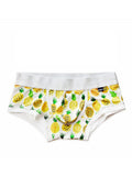 menaful Pineapple / M Sexy Low Waist Cartoon Fruit Pattern Boxer Briefs