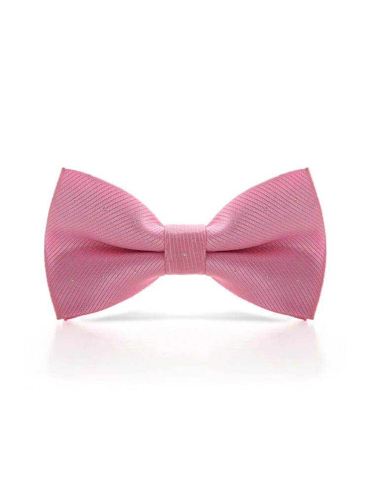 menaful Pink Evening shirt suit bow tie