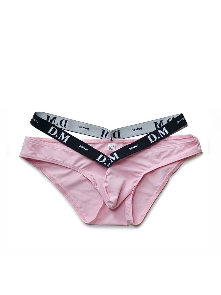 menaful Pink / M Low Waist Sexy Bulge Pocket Briefs