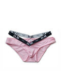 menaful Pink / M Low Waist Sexy Bulge Pocket Briefs