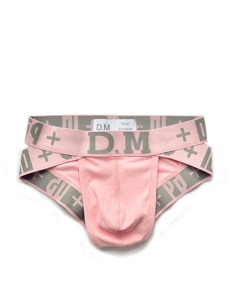 menaful Pink / M Low Waist Sexy Men's High Briefs