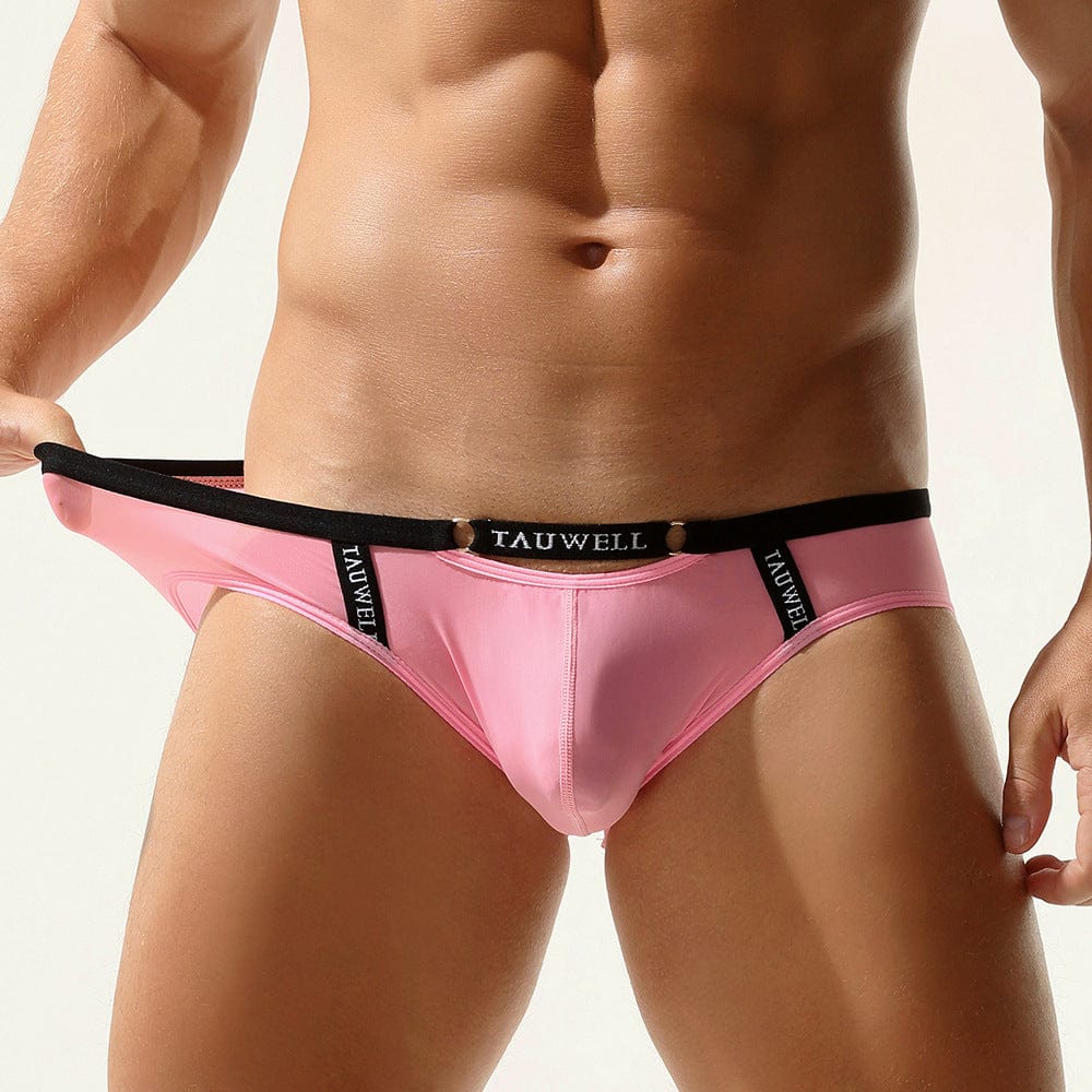 Menaful™ pink / M Men's Low-Rise Sheer Briefs