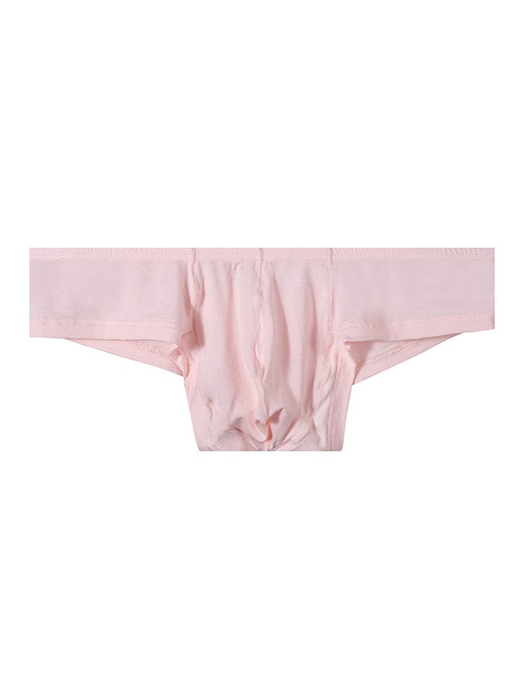 menaful Pink / M Men's Sexy Low Waist Comfort Briefs