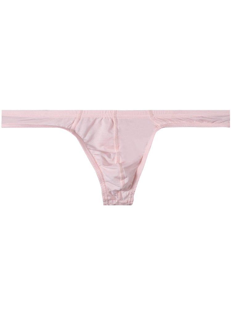 menaful Pink / M Modal Sexy Solid Low Waist Thong