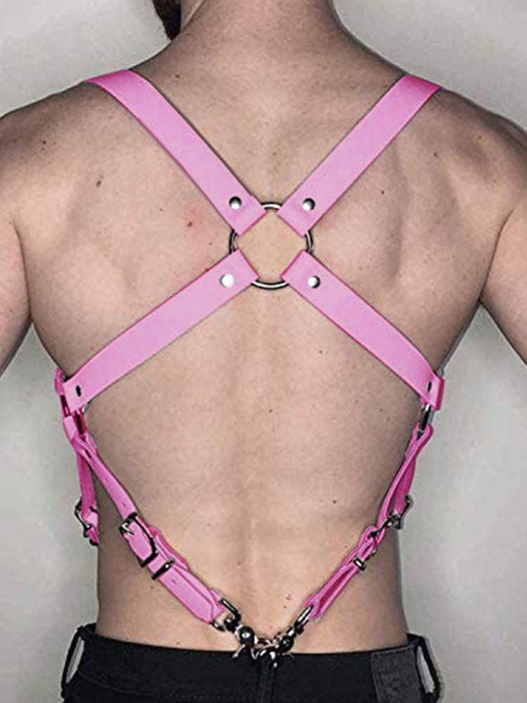 menaful Pink / One Size Sexy Leather Shoulder Straps