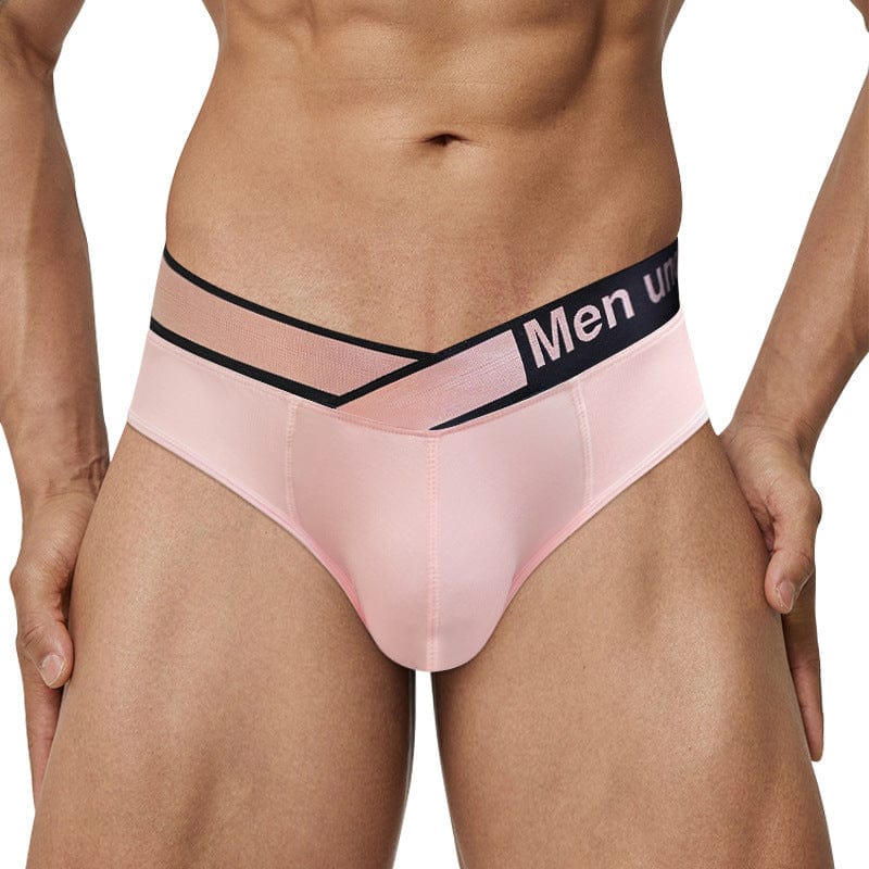 Menaful™ pink+pink / M Men's Low Rise V-Shaped Waistband Sexy briefs