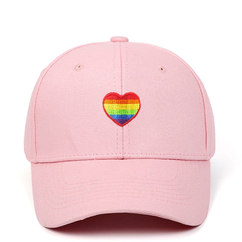 Menaful™ pink Rainbow Love baseball cap