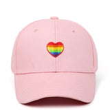 Menaful™ pink Rainbow Love baseball cap