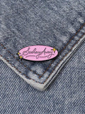 menaful Pink Sashay Away Enamel Pin - Pink