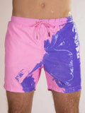 menaful Pink to purple / S Colour Changing Quick Dry Swim Trunks