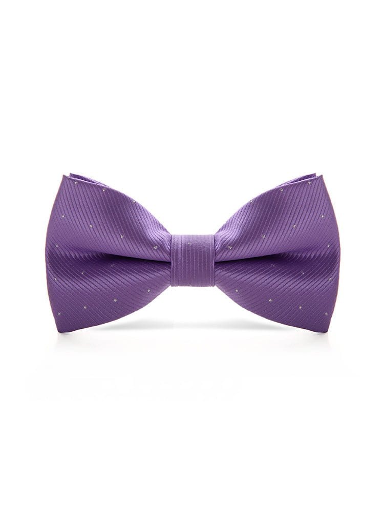 menaful Purple Evening shirt suit bow tie