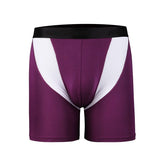 Menaful™ purple / L Men's Anti-Chafing Modal Breathable Sports Long Boxer Briefs