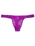 menaful Purple / M Lace Sexy Breathable Low Waist Thong