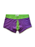 menaful Purple / M Low Waist Sexy Mesh Transparent Mesh Boxer Briefs