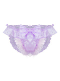 menaful Purple / M Men's Lace T Panty Thong