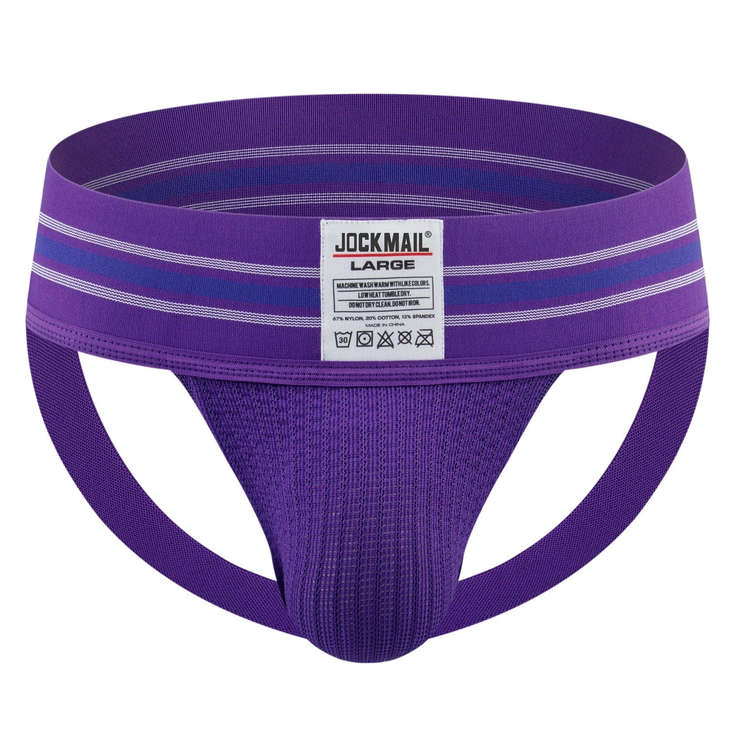 Menaful™ purple / M Men's Rainbow Wide Waistband Large Pouch Butt-Lifting Thong