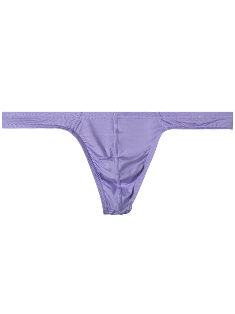 menaful Purple / M Modal Sexy Solid Low Waist Thong