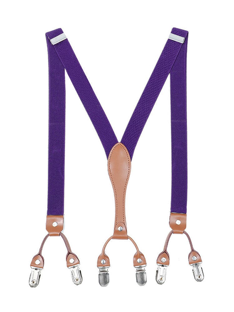 menaful Purple Two-layer British Shoulder Strap