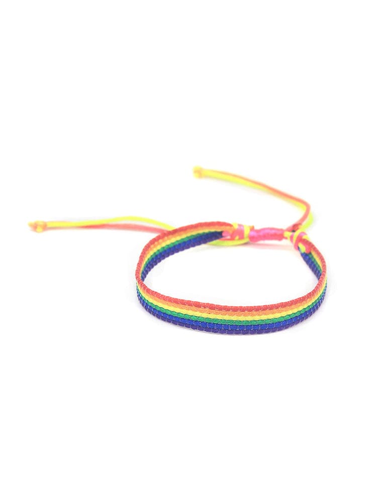 menaful Rainbow / A Rainbow Hand-knitted Bracelet