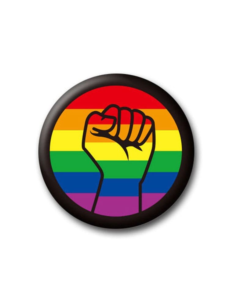 menaful Rainbow / B Lgbt Flag Love And Peace Pin